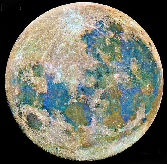 A Lunar Mineral Map - Titanium Distribution on the Lunar Surface