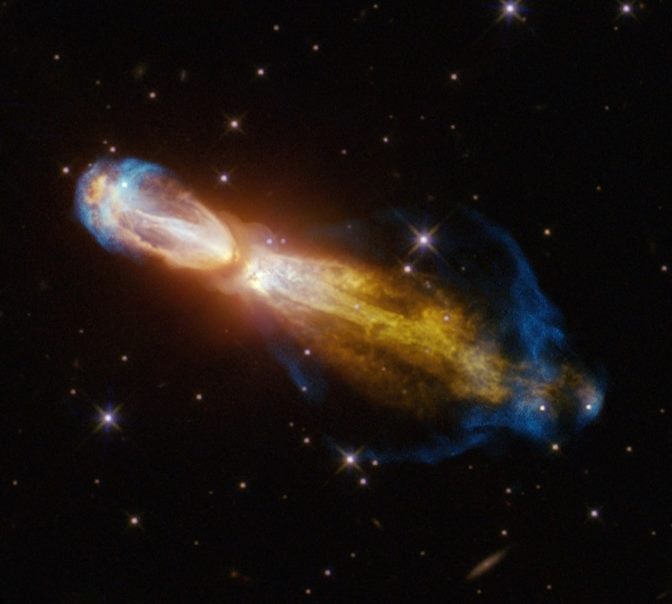 The Calabash Nebula, also known as the Rotten Egg Nebula